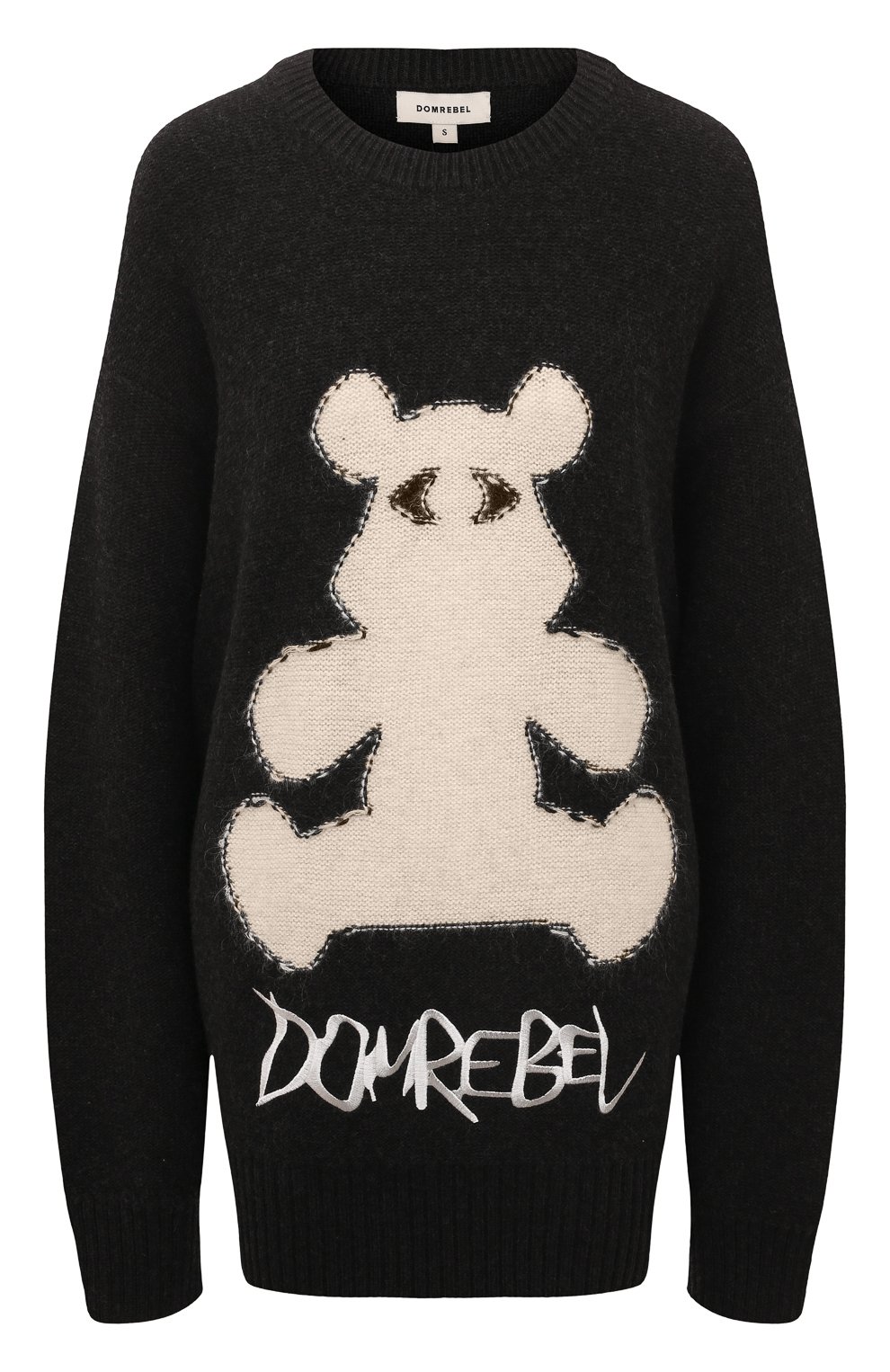 Пуловер из хлопка и шерсти DOMREBEL, арт. BEARCL0PS/KNIT CREWNECK, фото 1