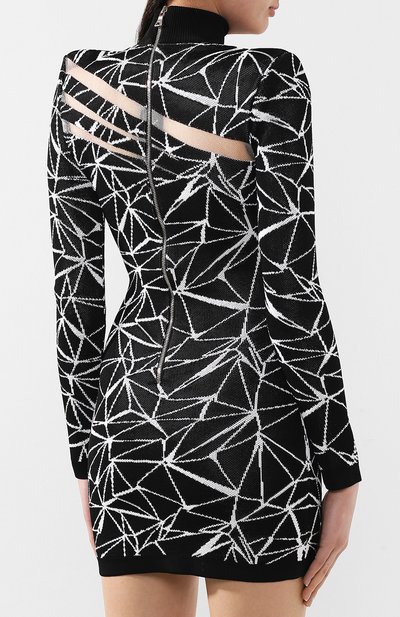 Платье BALMAIN черного цвета по цене 214500 руб., арт. RF06750/K387, фото 4 Платье BALMAIN, арт. RF06750/K387, фото 4