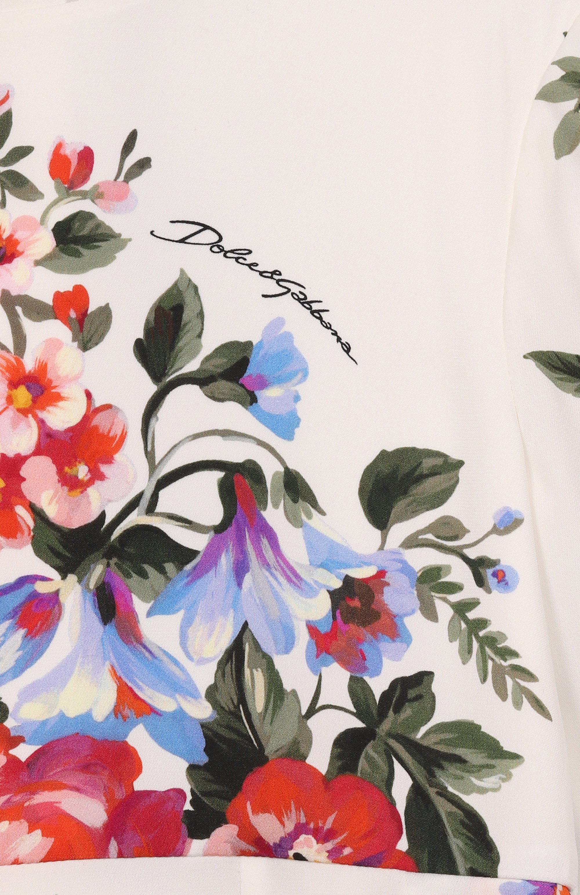 Шелковое платье DOLCE & GABBANA кремового цвета по цене 96200 руб., арт. L53DF0/FSA8P, фото 3 Шелковое платье DOLCE & GABBANA, арт. L53DF0/FSA8P, фото 3