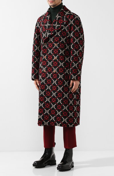 Шерстяное пальто GUCCI, арт. 535769/Z507M, фото 3