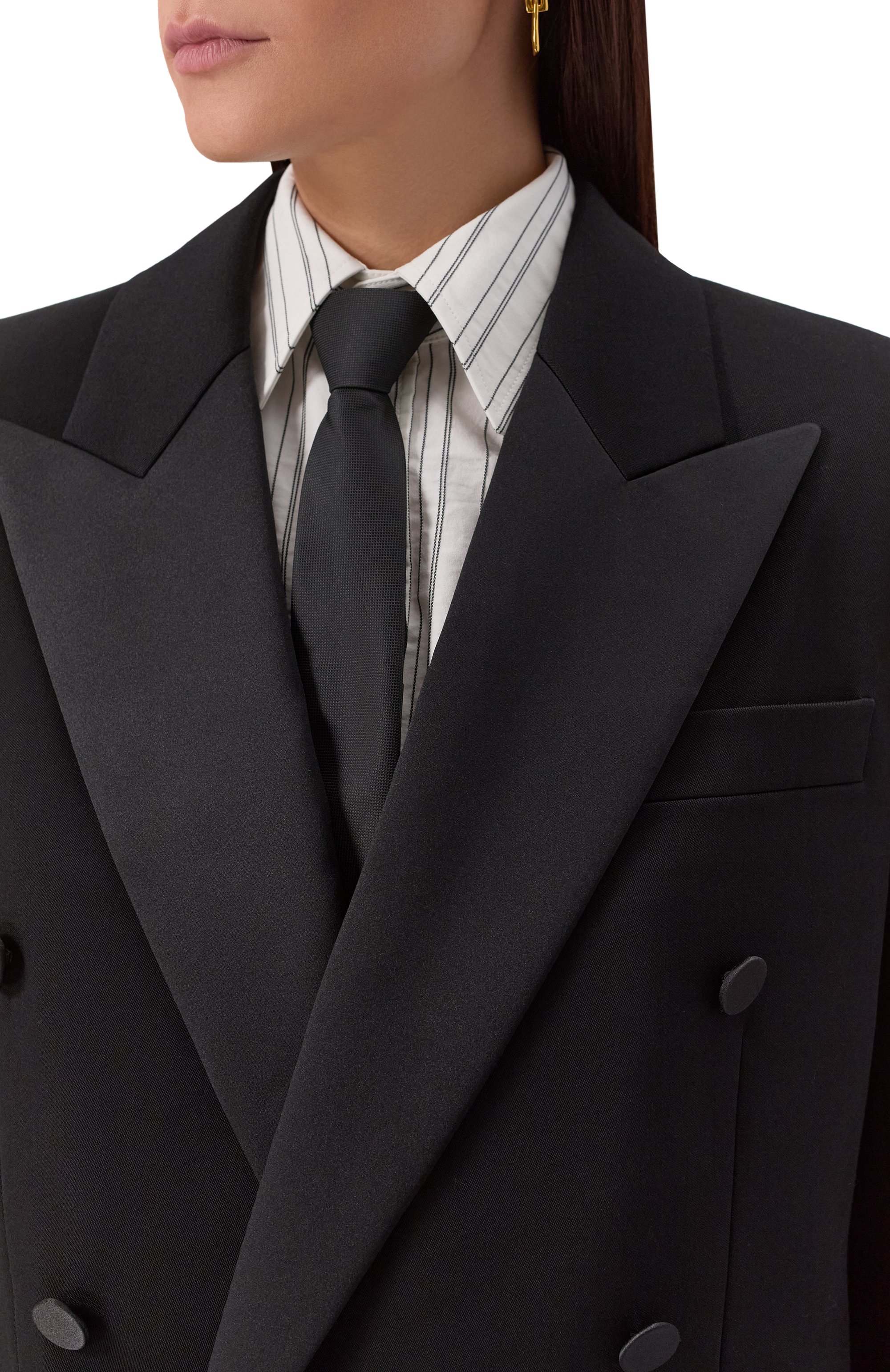 Шерстяной жакет SAINT LAURENT, арт. 828008/Y7E63, фото 5