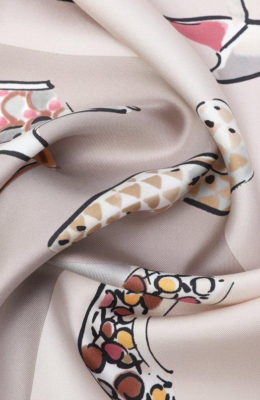 Шелковый платок Ferragamo 310231/789 Серый  310231/789 Фото 3