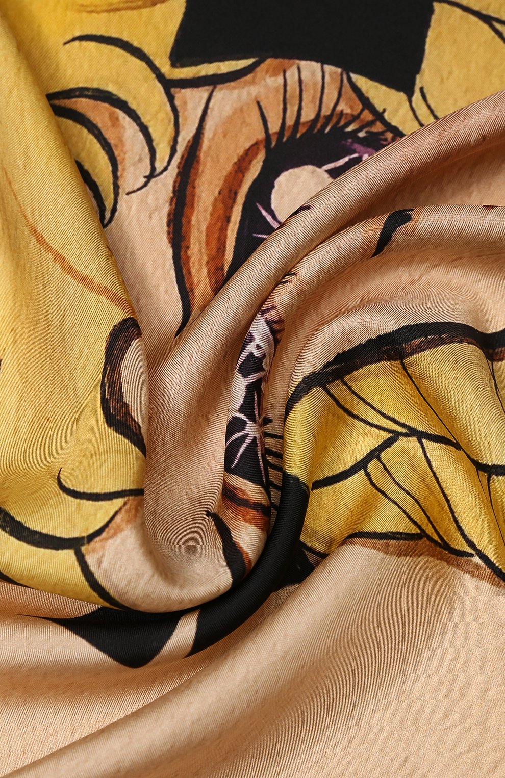 Шелковый платок с принтом GUCCI, арт. 535086/3G001, фото 2