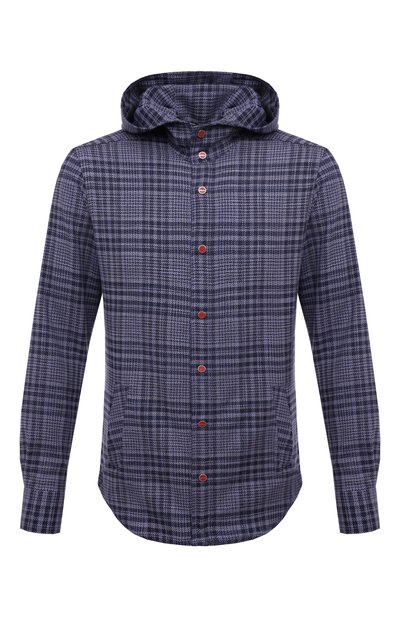 Мужская рубашка из шерсти и шелка KITON, арт. UMCMARK0643C