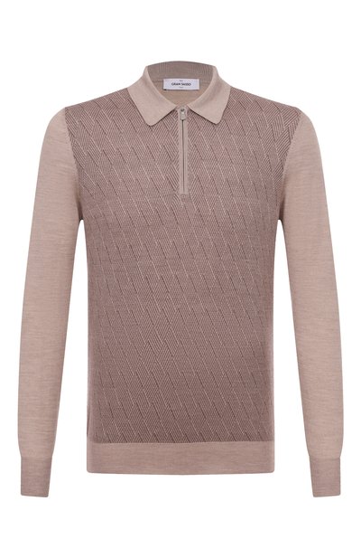 Мужская поло из шерсти и шелка GRAN SASSO, арт. 57137/13126