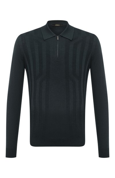 Мужская поло из шерсти и шелка ZILLI, арт. KZP001M0230VCRS00