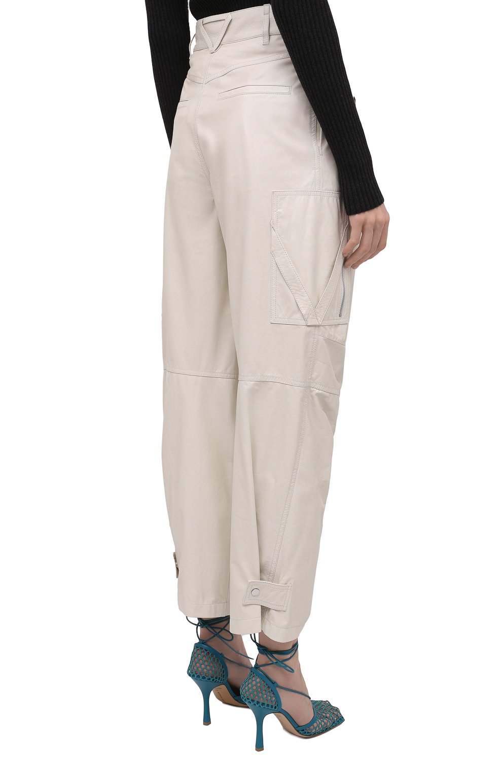 Кожаные брюки BOTTEGA VENETA, арт. 679848/V1CY0, фото 4