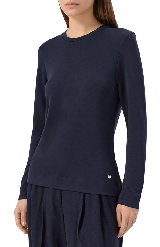 Лонгслив из лиоцелла Windsor 52 DT306 10019878/30047126 Синий  52 DT306 10019878/30047126 Фото 3