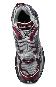 Женские комбинированные кроссовки runner BALENCIAGA бордового цвета, арт. 677402/W3RB3 | Фото 6 (Материал внешний: Экокожа, Текстиль; Подошва: Платформа; Стили: Гранж, Кэжуэл; Материал сплава: Проставлено; Материал утеплителя: Без утеплителя; Материал внутренний: Текстиль; Драгоценные камни: Проставлено)