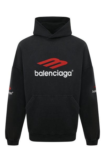 Мужской хлопковое худи BALENCIAGA, арт. 739024/TPVD8