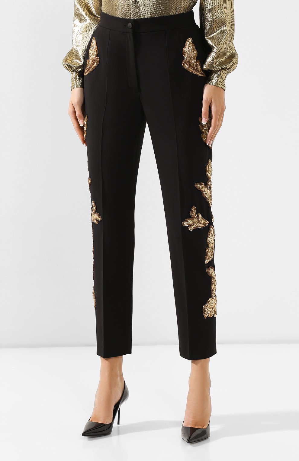 Шерстяные брюки DOLCE & GABBANA, арт. FTAM2Z/FUBAJ, фото 3