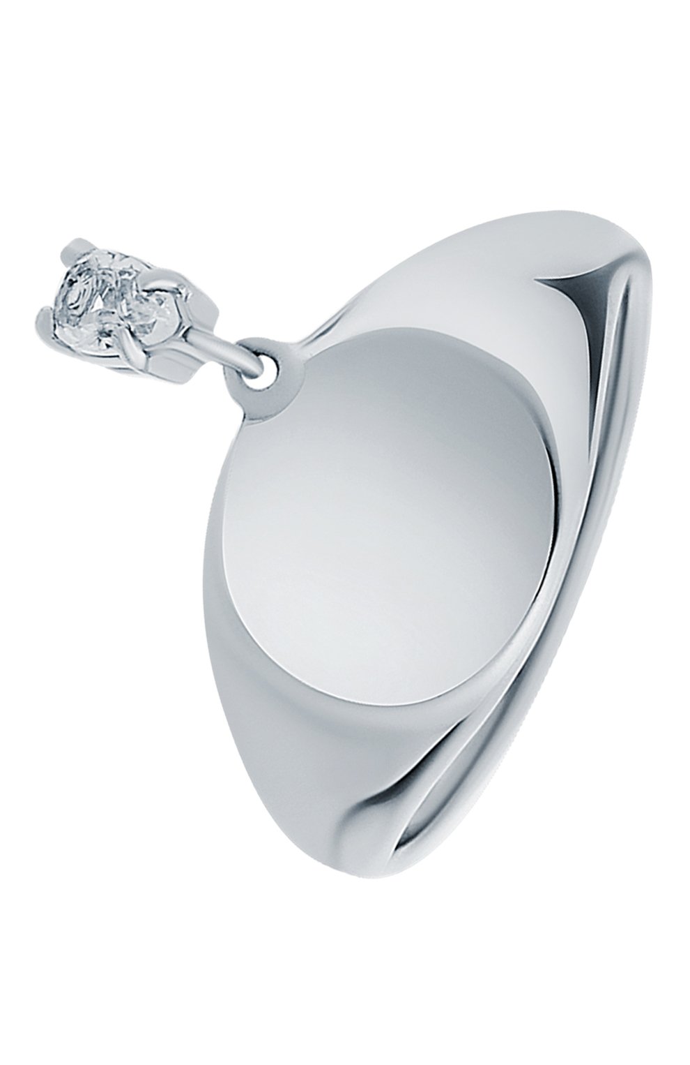 Кольцо-печатка с белым топазом MOONKA серебряного цвета по цене 8900 руб., арт. nc-sig-tpz-r, фото 1 Кольцо-печатка с белым топазом MOONKA, арт. nc-sig-tpz-r, фото 1