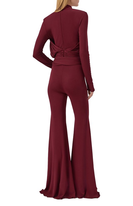 Комбинезон из вискозы Giambattista Valli 25FWSVCL9062/80JER Бордовый  25FWSVCL9062/80JER Фото 3