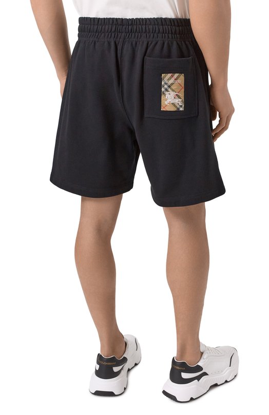 Хлопковые шорты Burberry 8101890 Чёрный  8101890 Фото 4