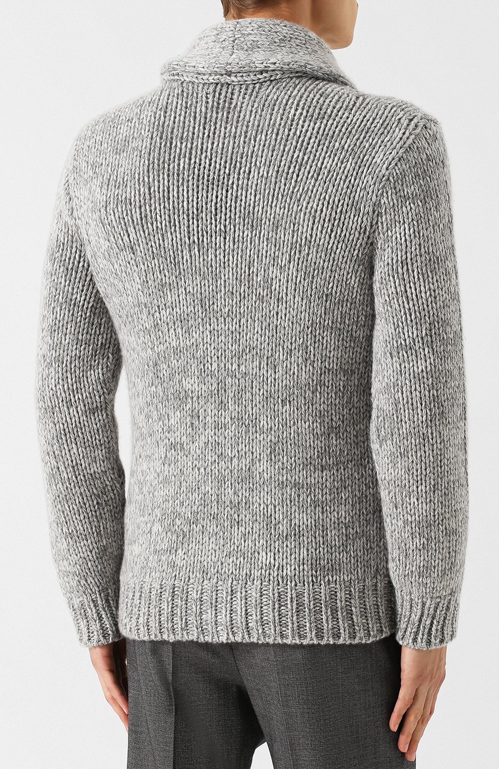 Кашемировый кардиган на пуговицах с шалевым воротником RALPH LAUREN, арт. 790706417, фото 4