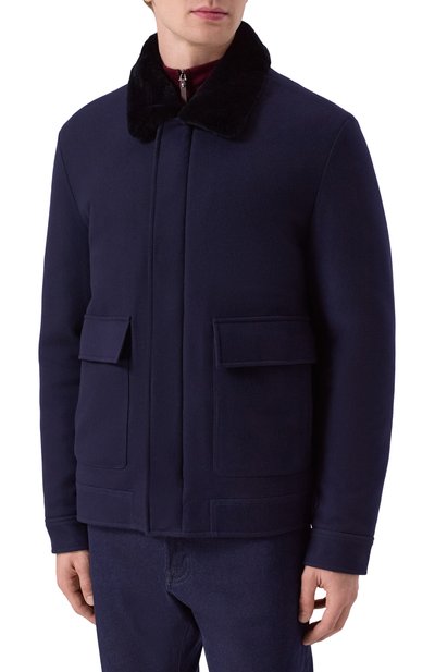 Шерстяная куртка с подкладкой из норки MVST, арт. FTECK-ES3865-2V/LC1612, фото 3