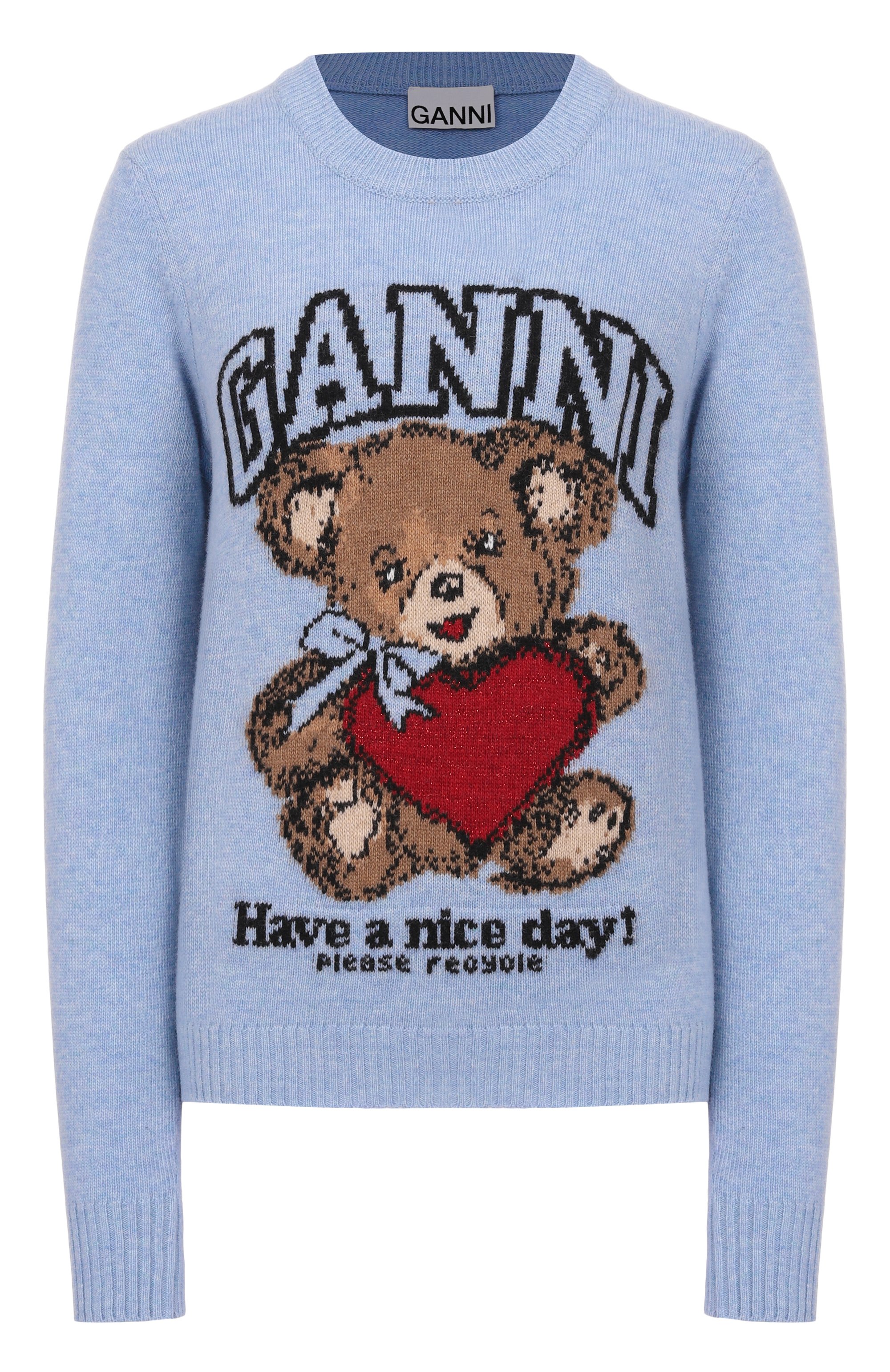 Шерстяной свитер GANNI, арт. A1070047, фото 1