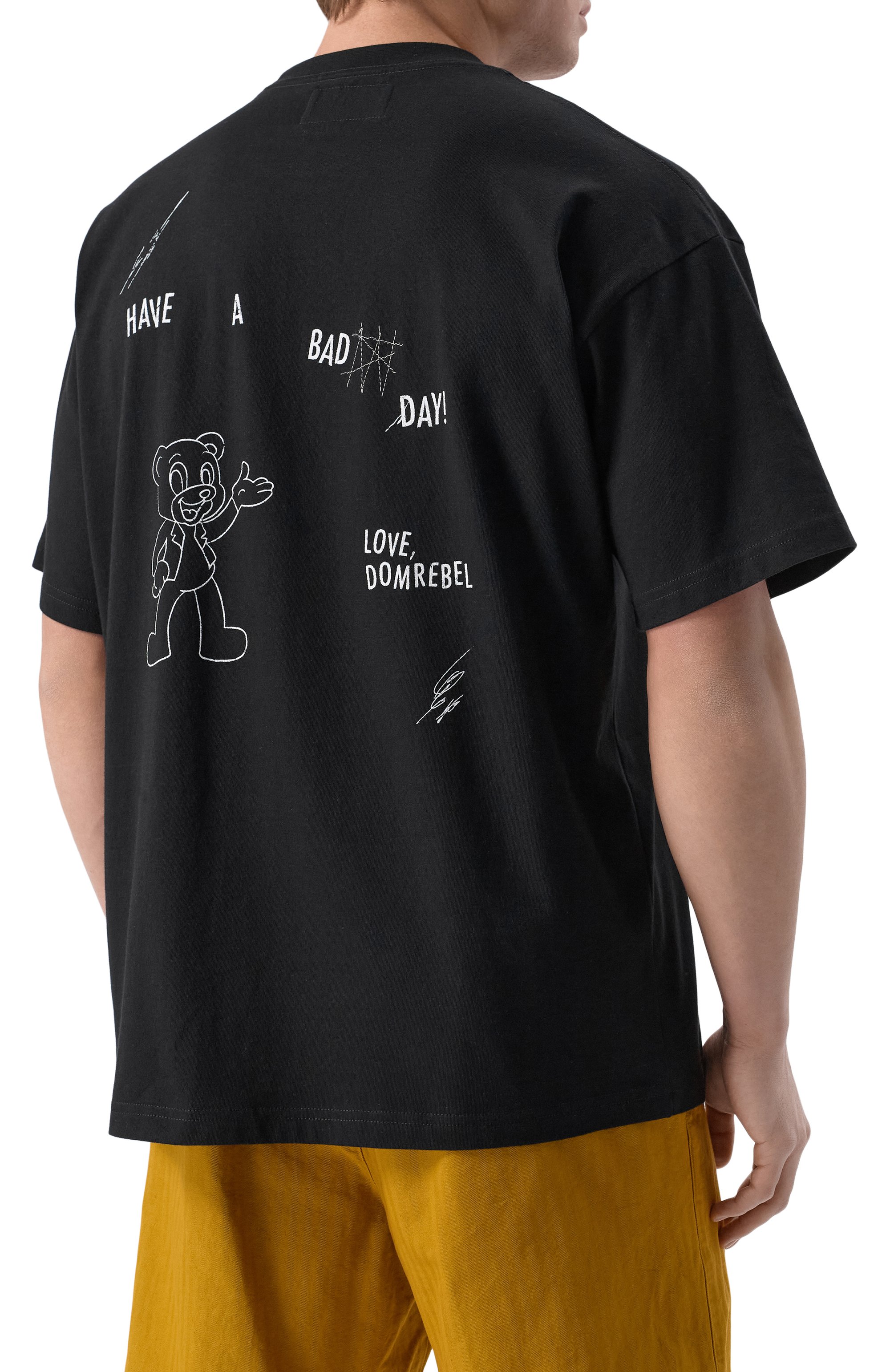 Хлопковая футболка DOMREBEL черного цвета по цене 18600 руб., арт. WEEKDAYS/T-SHIRT, фото 4 Хлопковая футболка DOMREBEL, арт. WEEKDAYS/T-SHIRT, фото 4