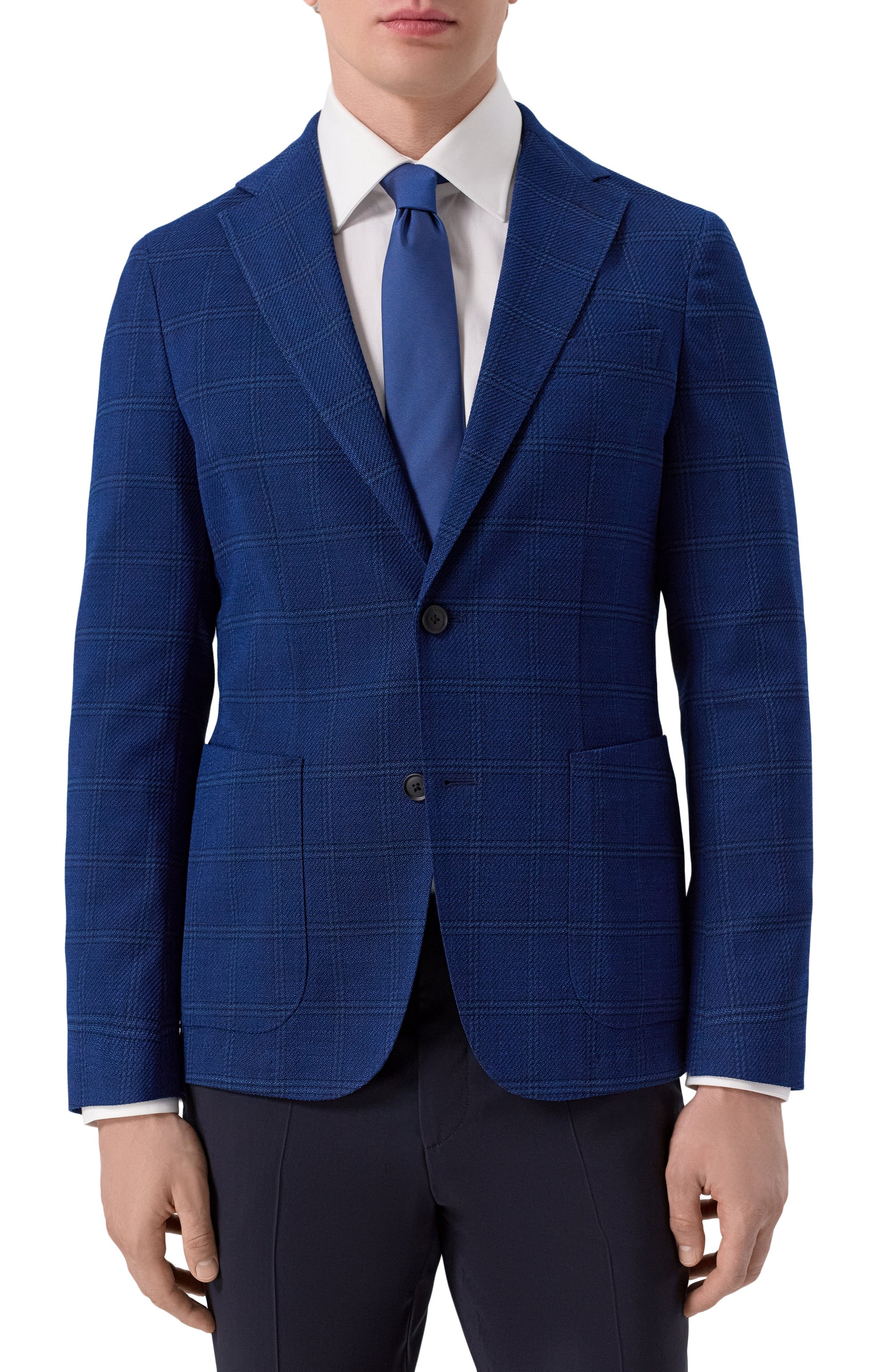 Пиджак из шерсти и хлопка BOSS, арт. 50545840, фото 4