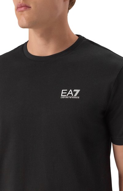 Хлопковая футболка EA7, арт. 8NPT25/PJVPZ, фото 5
