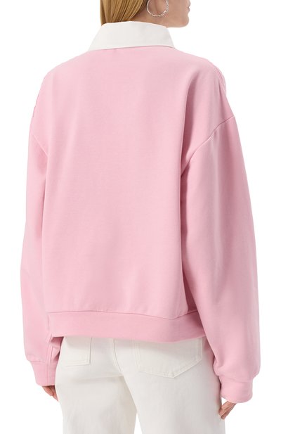 Хлопковое поло MARNI розового цвета по цене 92400 руб., арт. FUMU0145S0/UTC275, фото 4 Хлопковое поло MARNI, арт. FUMU0145S0/UTC275, фото 4