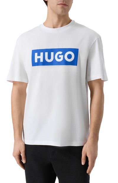 Хлопковая футболка HUGO BLUE, арт. 50522376, фото 3