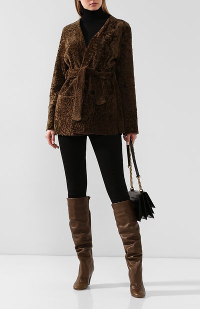 Дубленка DROME хаки цвета по цене 183000 руб., арт. DPD2948P/D304P, фото 2 Дубленка DROME, арт. DPD2948P/D304P, фото 2