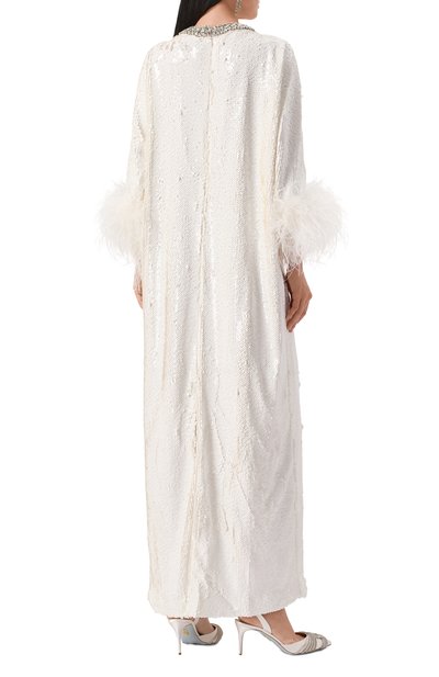 Платье с отделкой пайетками SELF-PORTRAIT, арт. RS25-301X-W, фото 4