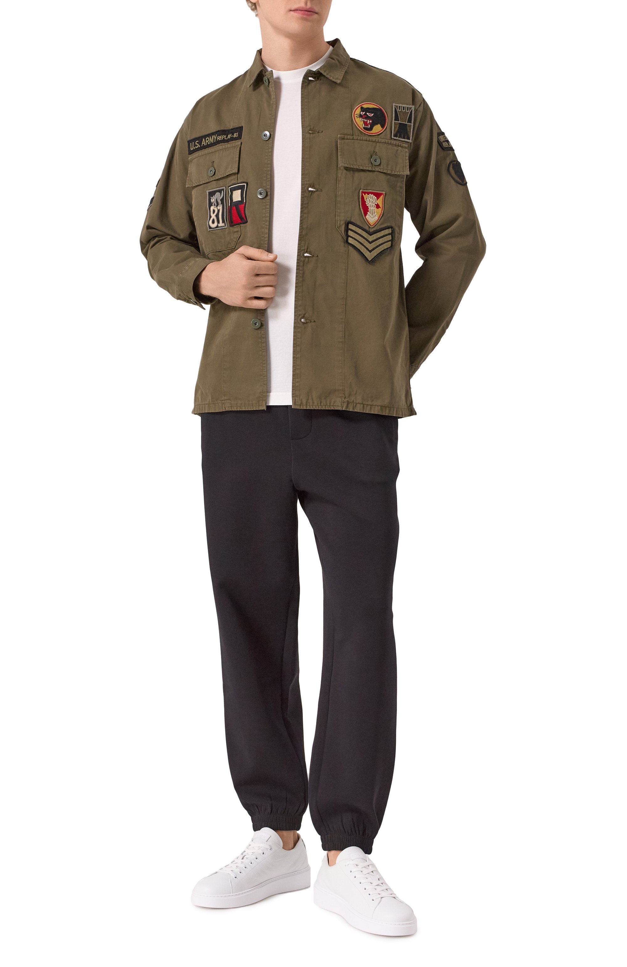 Хлопковые джоггеры EMPORIO ARMANI, арт. EM001746/AF10013, фото 2