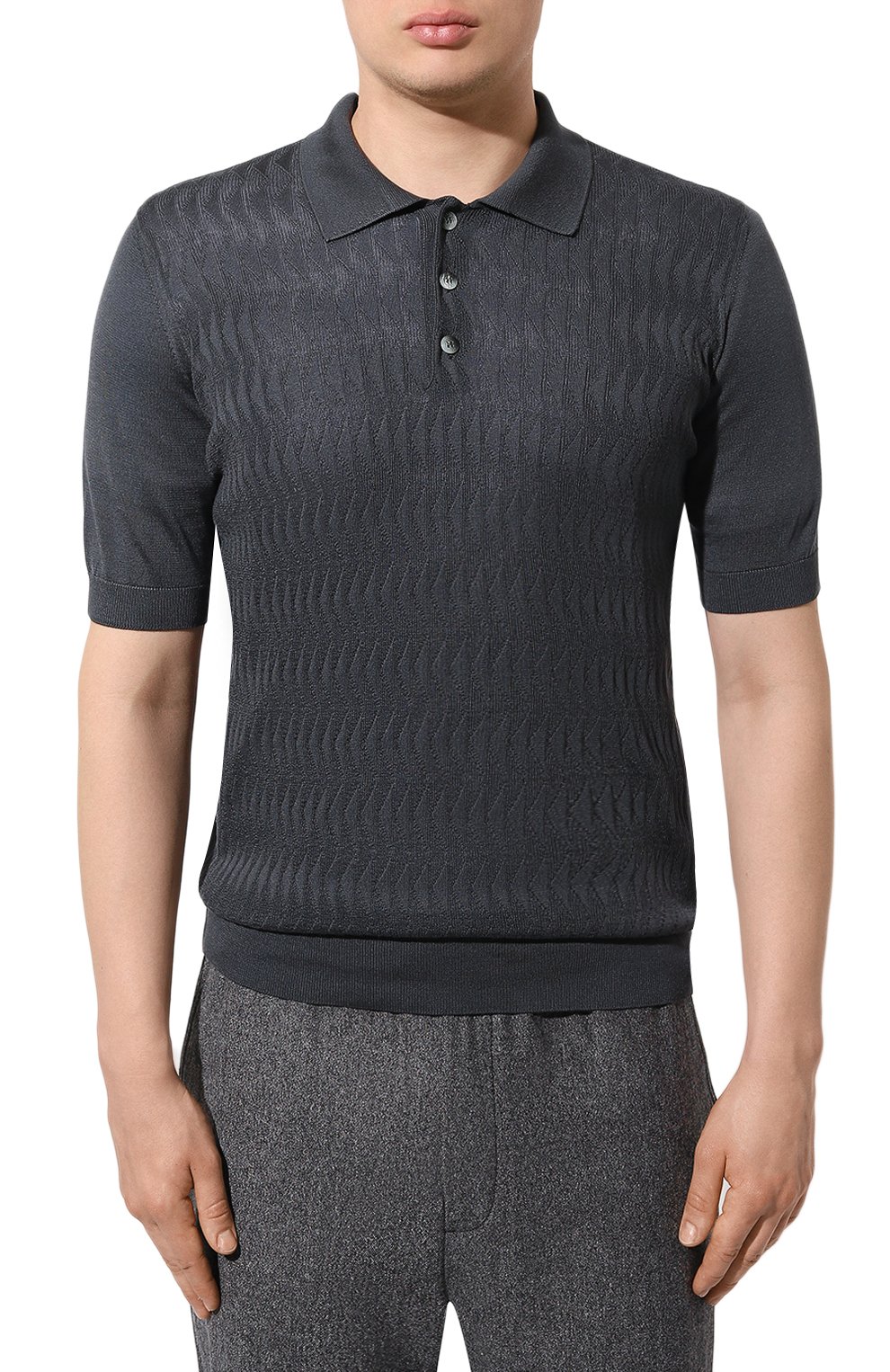 Шелковое поло ZILLI, арт. KBP002M0640VTS000, фото 3