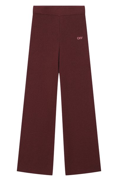 Брюки из хлопка и шерсти OFF-WHITE, арт. 0GHG002F26KNI0016