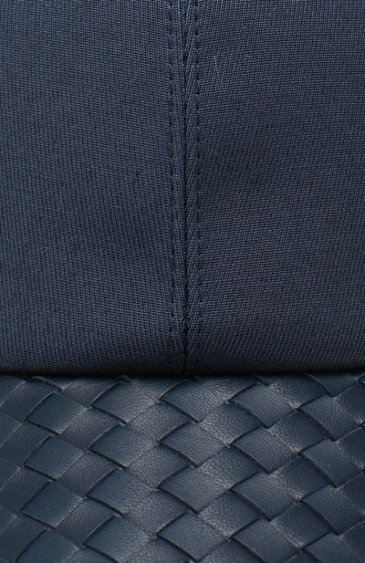 Хлопковая бейсболка с кожаной отделкой BOTTEGA VENETA, арт. 495486/4V521, фото 3