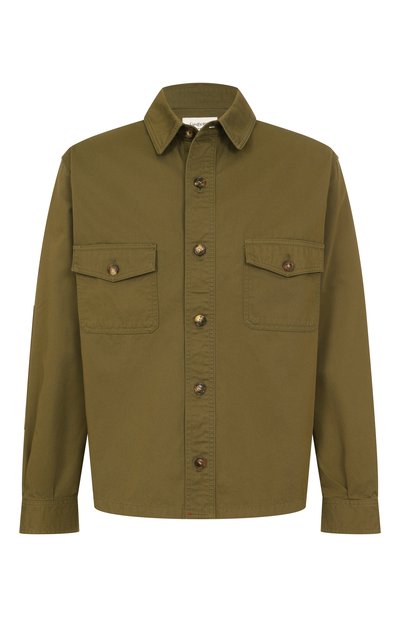 Мужская хлопковая куртка-рубашка SAINT LAURENT, арт. 816396/Y03JC