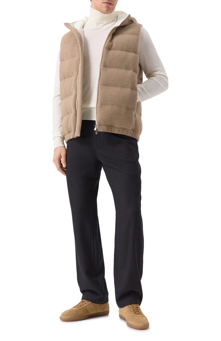 Пуховый жилет из кашемира BRUNELLO CUCINELLI, арт. M221P249, фото 1