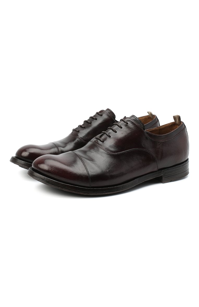 Мужские кожаные оксфорды OFFICINE CREATIVE бордового цвета, �арт. ANAT0MIA/15/0LD BUFAL0 | Фото 1 (Материал внутренний: Натуральная кожа; Стили: Классический; Нос: Не проставлено; Материал внешний: Натуральная кожа; Каблук высота: Низкий; толщина подошвы: 1; ширина носка стельки: 9)
