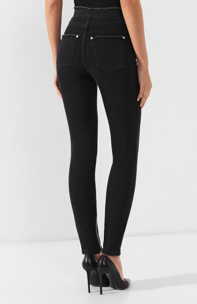 Джинсы с завышенной талией BALMAIN, арт. RF15307/D027, фото 4