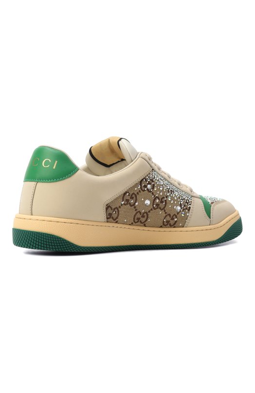 Комбинированные кеды Screener Gucci 812041/AAEB2 Бежевый  812041/AAEB2 Фото 5