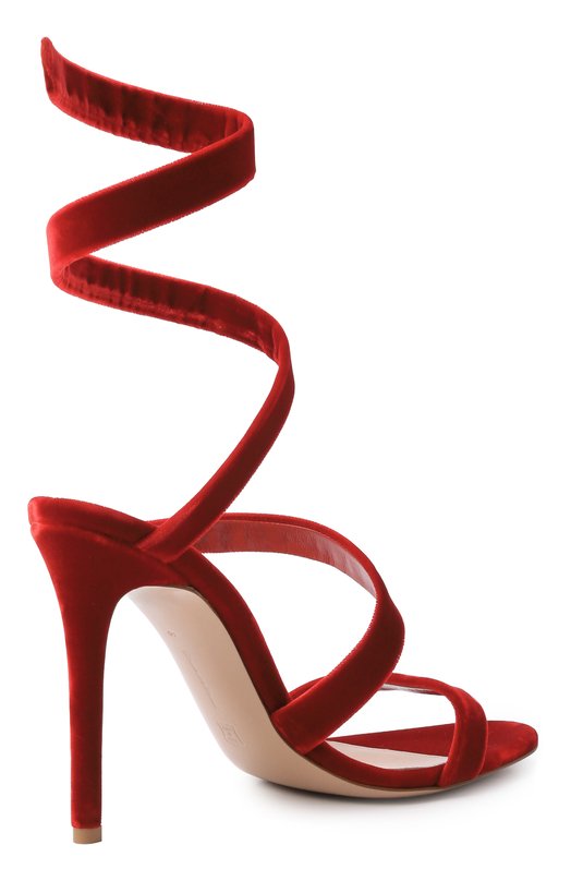 Бархатные босоножки Opera 105 Gianvito Rossi G30032.15RIC.VELTABS Красный  G30032.15RIC.VELTABS Фото 5