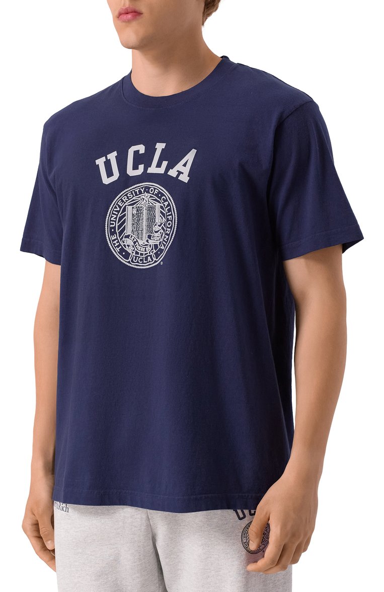 Хлопковая футболка sporty & rich x ucla SPORTY AND RICH, арт. T0043615639BL106, фото 1
