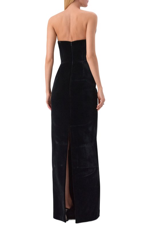Бархатное платье David Koma PF25DK01DL EXCLUSIVE Чёрный  PF25DK01DL EXCLUSIVE Фото 3