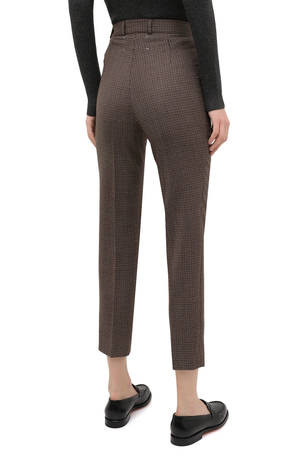 Шерстяные брюки MAISON MARGIELA коричневого цвета по цене 86050 руб., арт. S51KA0530/S53200, фото 4 Шерстяные брюки MAISON MARGIELA, арт. S51KA0530/S53200, фото 4