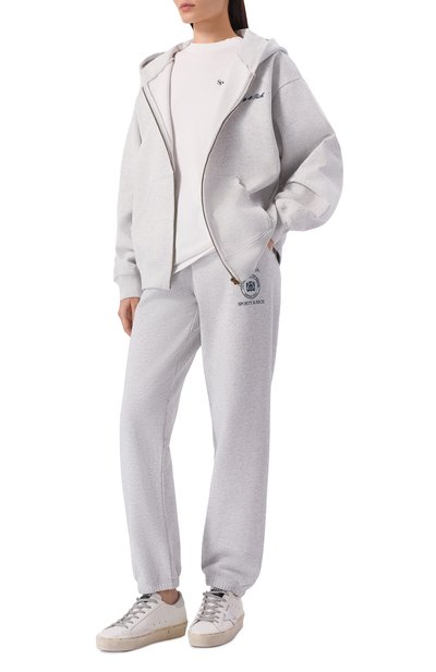 Хлопковые джоггеры sporty & rich x le bristol paris SPORTY AND RICH, арт. PA036517620GY03, фото 5