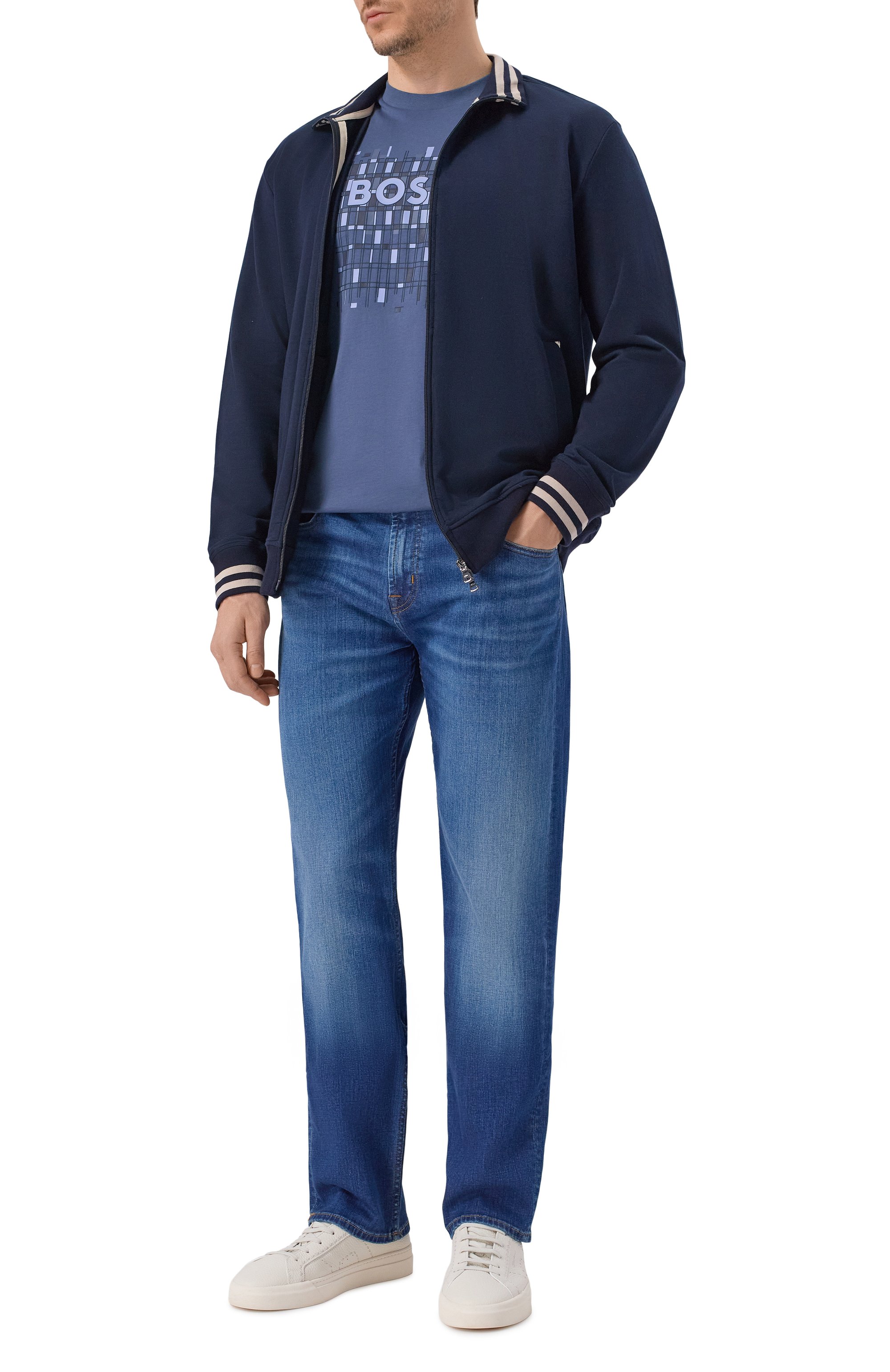 Джинсы standard 7 FOR ALL MANKIND синего цвета по цене 29150 руб., арт. 7TE10C12-1VT, фото 2 Джинсы standard 7 FOR ALL MANKIND, арт. 7TE10C12-1VT, фото 2