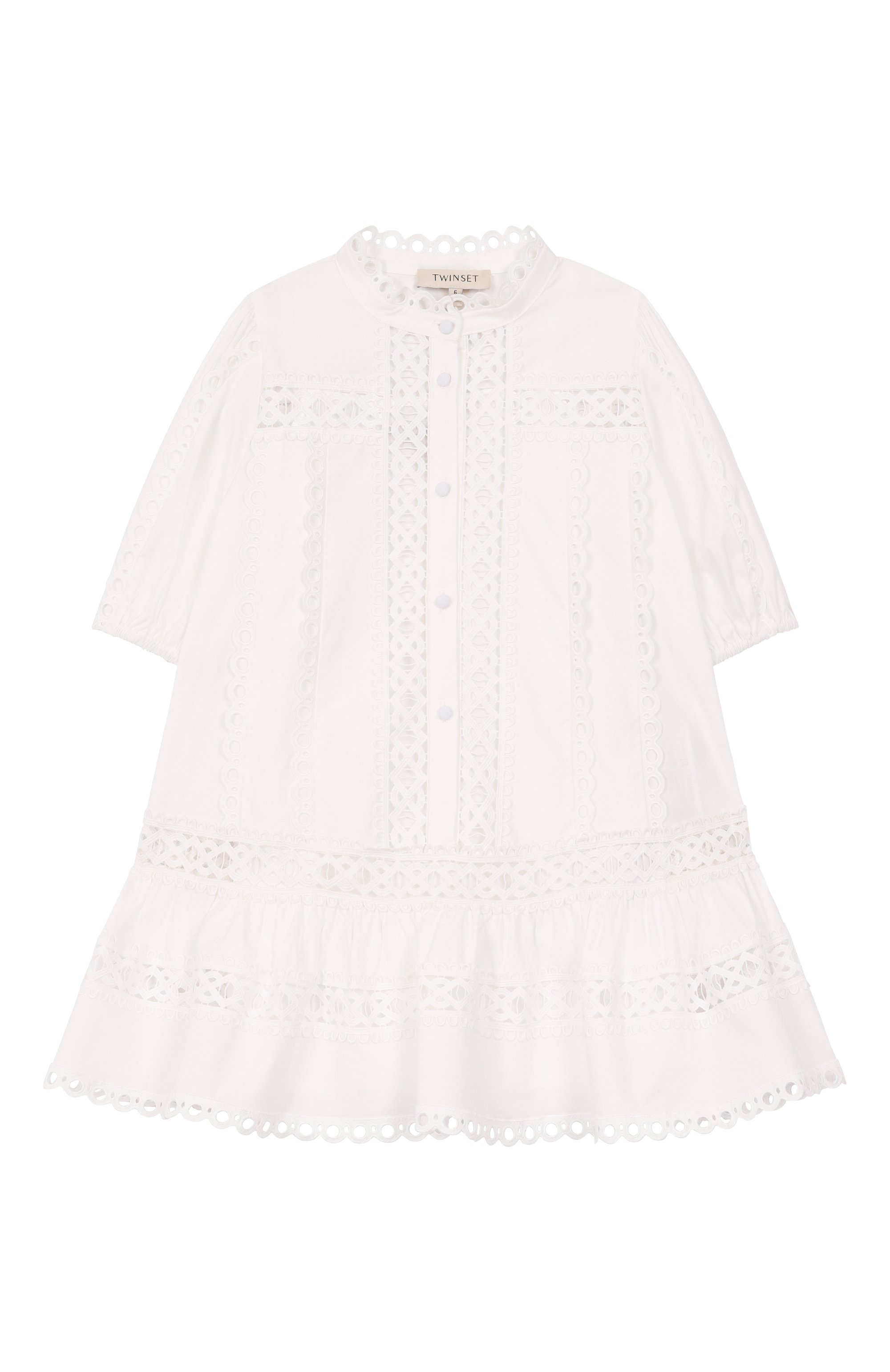 Хлопковое платье TWINSET, арт. 251GJ2410/4-6, фото 1