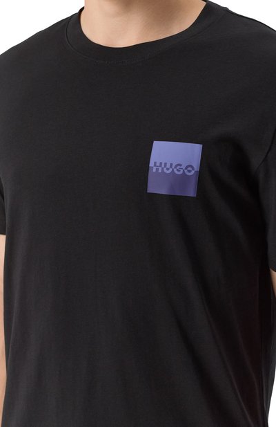 Хлопковая футболка HUGO, арт. 50544458, фото 5