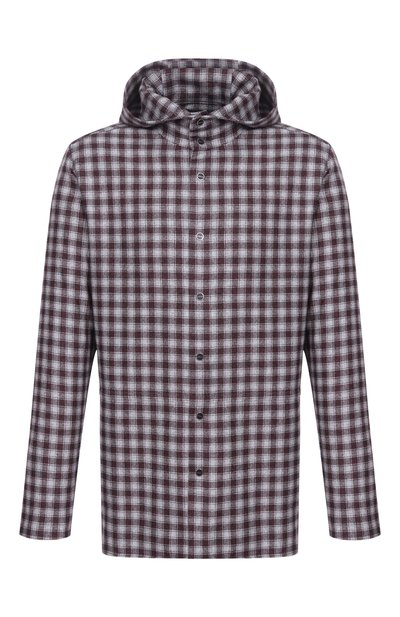 Мужская рубашка из шерсти и кашемира KITON, арт. UMCPETEK0167G21