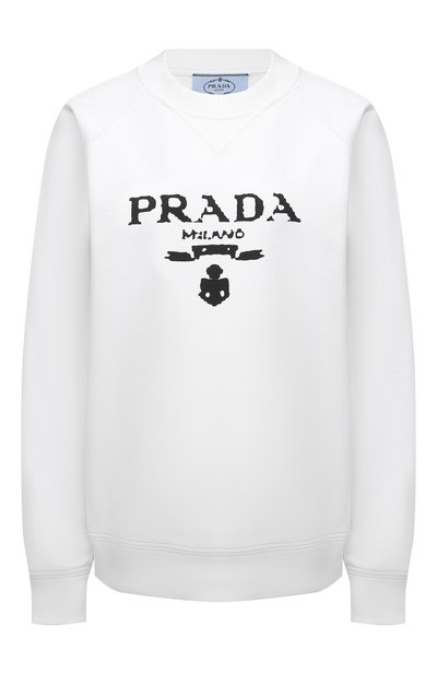Женский хлопковый свитшот PRADA, арт. 134631-1ZT7-F0964-202