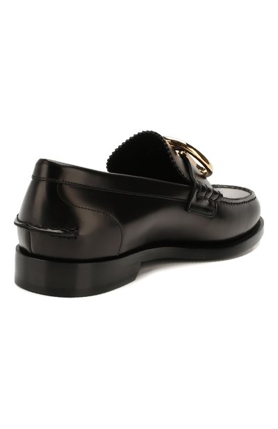 Кожаные лоферы BURBERRY, арт. 8025757, фото 4