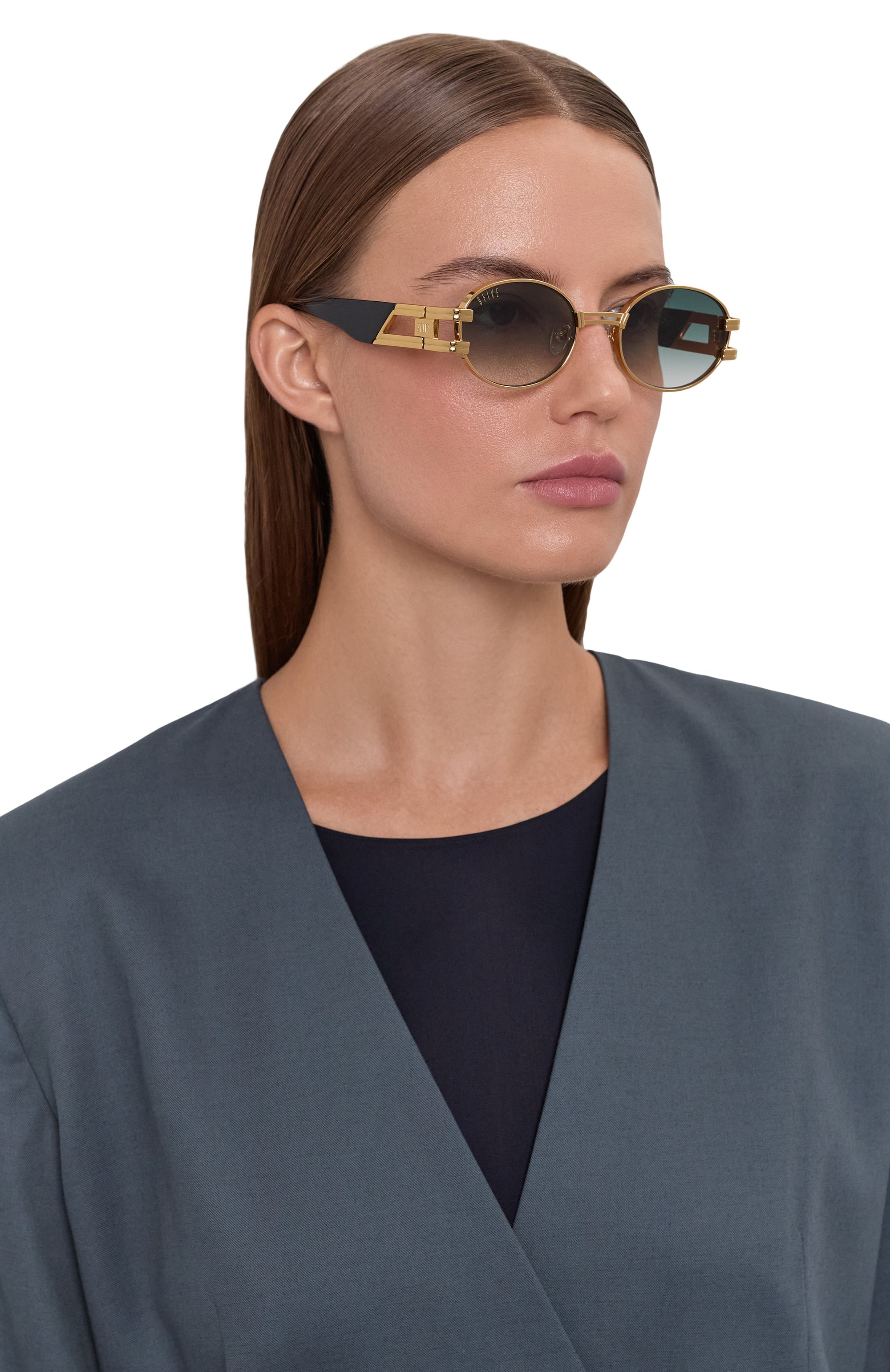 Солнцеза�щитные очки 9FIVE, арт. ST JAMES-BLACK&G0LD / GREEN GRADIENT, фото 3