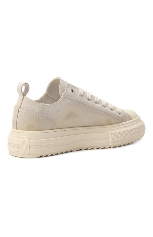 Кожаные кеды Dsquared2 SNW0465/11508296 Кремовый  SNW0465/11508296 Фото 5
